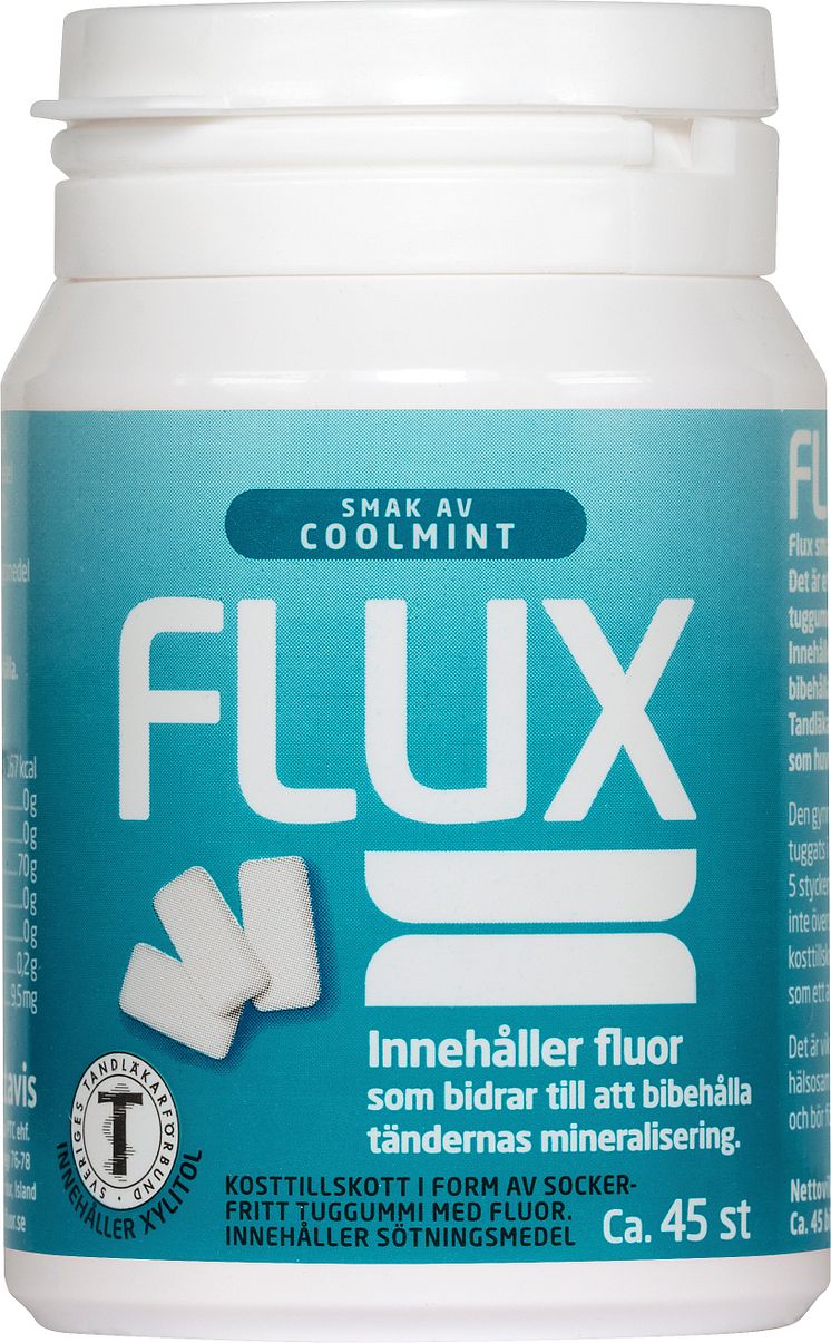 Flux Tuggummi  Coolmint, 45 st