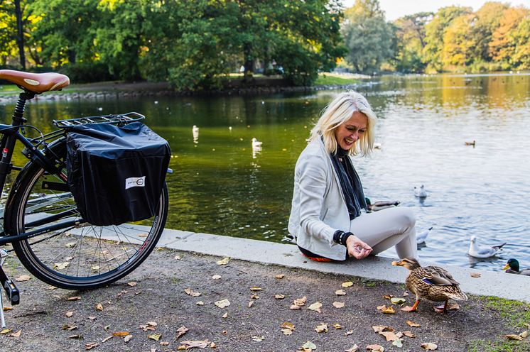 Regnskydd till cykelkorg, Bike sm Art