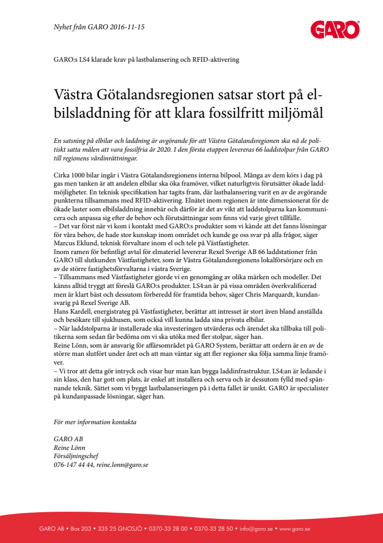 Västra Götalandsregionen satsar stort på elbilsladdning för att klara fossilfritt miljömål