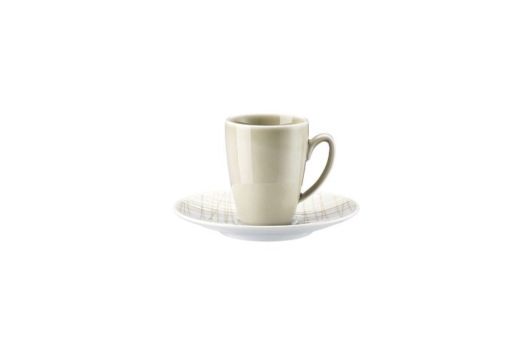 R_Mesh_Line Cream_Espresso cup and saucer