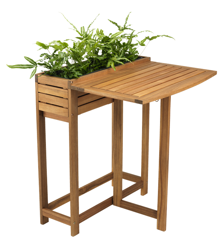 Table pliante VANDREFALK 64x63 bois dur