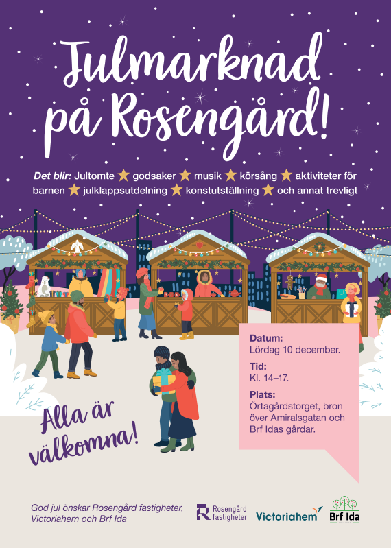 Julmarknad på Rosengård - affisch 2022