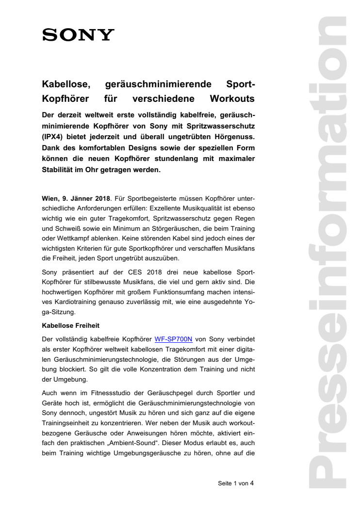 Kabellose, geräuschminimierende Sport-Kopfhörer für verschiedene Workouts