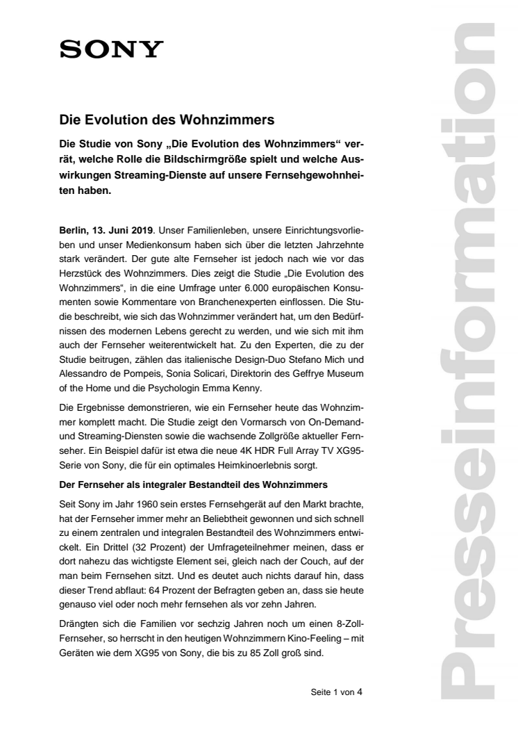 Die Evolution des Wohnzimmers