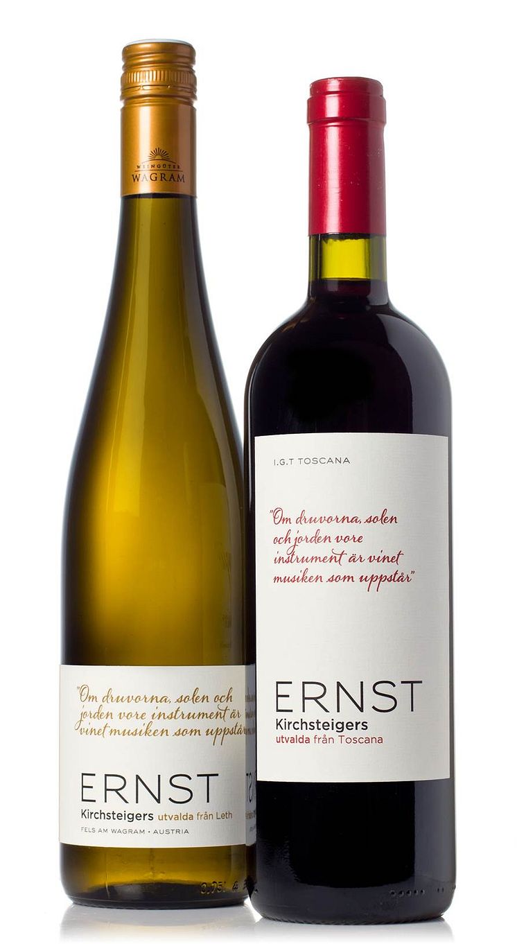ERNST utvalda vita & röda vin