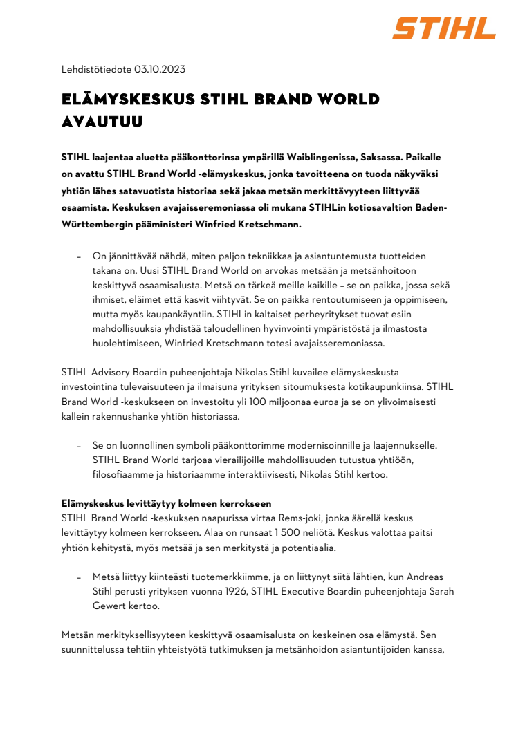 Elämyskeskus STIHL Brand World avautuu .pdf