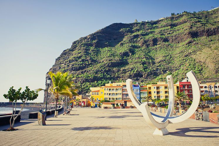 Stranden i Tazacorte på La Palma