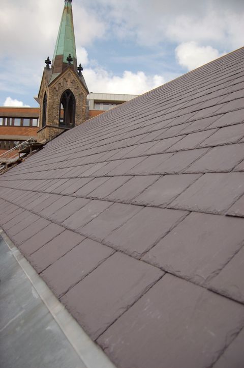 Nordskiffer Engelska Kyrkan Göteborg Welsh Slate Heather