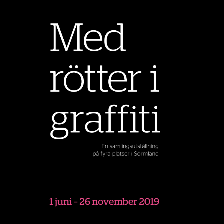 Region Sörmland satsar på graffiti i ny samlingsutställning