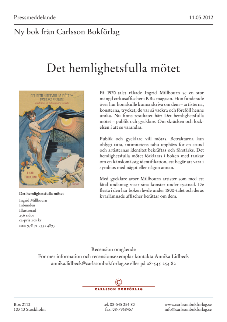 Ny bok: Det hemlighetsfulla mötet