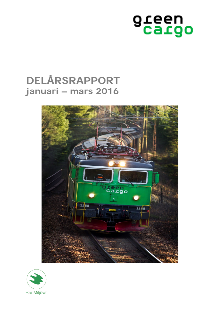 Delårsrapport Q1 2016