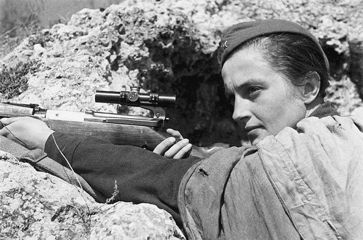 Ljudmila Pavlitjenko januari 1942
