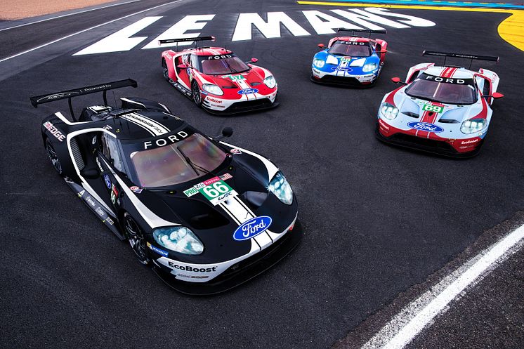 Ford hylder Le Mans-sejre med unikke Ford GT-design