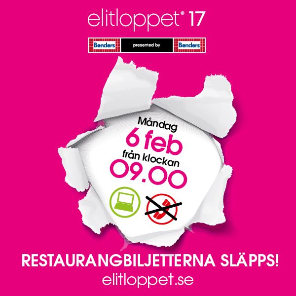 Restaurangbiljetterna Elitloppshelgen 2017