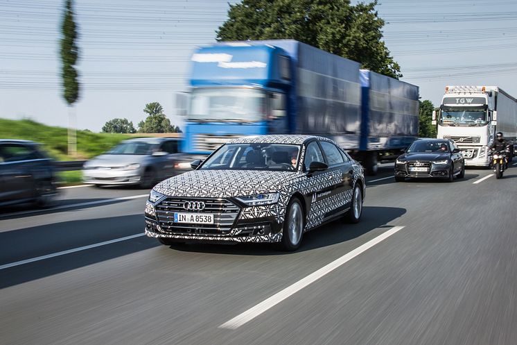 Audi AI køpilot i den nye Audi A8
