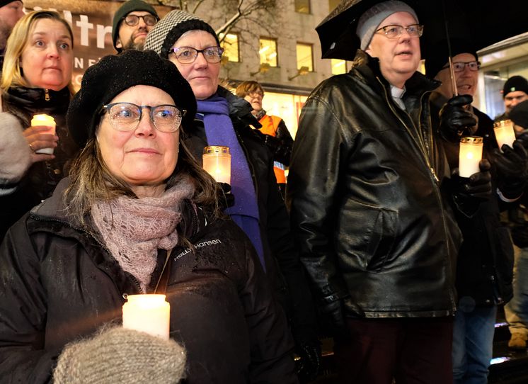 Karin Wiborn på Sergels torg