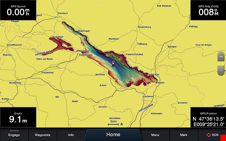 Garmin BlueChart2022 Bodensee (c) Garmin Deutschland GmbH