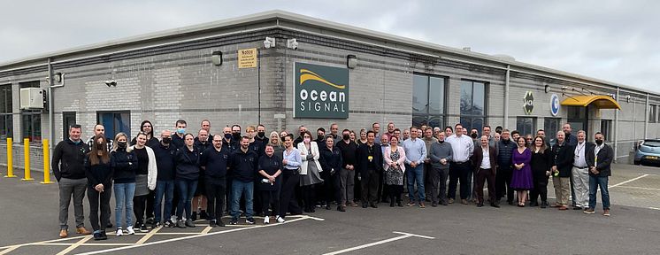 Ocean Signal - The Ocean Signal team at the company's headquarters in Margate, UK