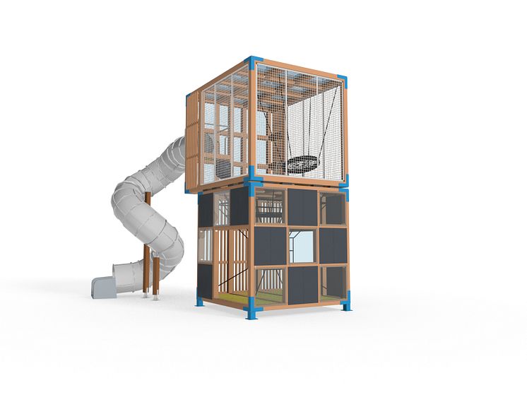 Cubic från Lappset - en lekplats som byggs på höjden