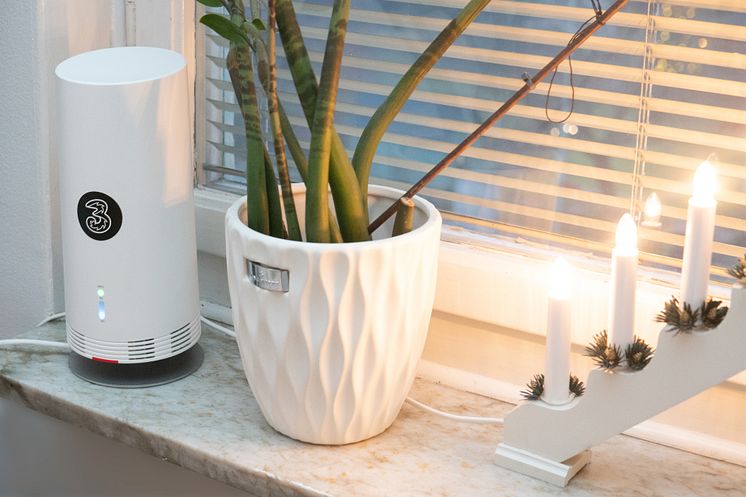 5G-router hos Tres första 5G-kund