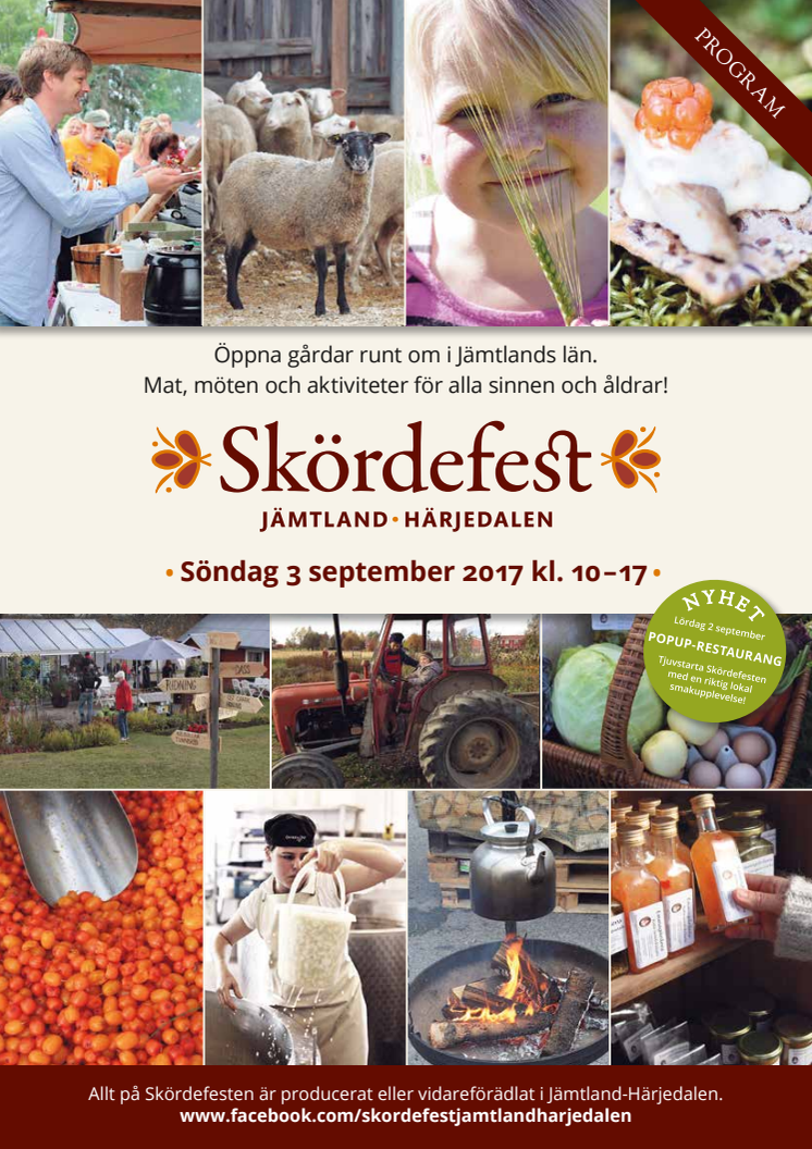 Skördefest programblad 2017