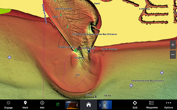 Garmin_Garmin Navionics Vision+_Screen mit Relief Shading (c) Garmin Deutschland GmbH