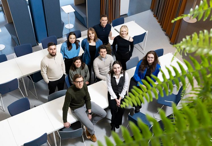 Stipendiater vid Luleå tekniska universitet som premieras stipendier från Miljöfonden. 