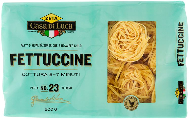 Zeta Casa Di Luca Fettuccine bakad med ägg från frigående höns