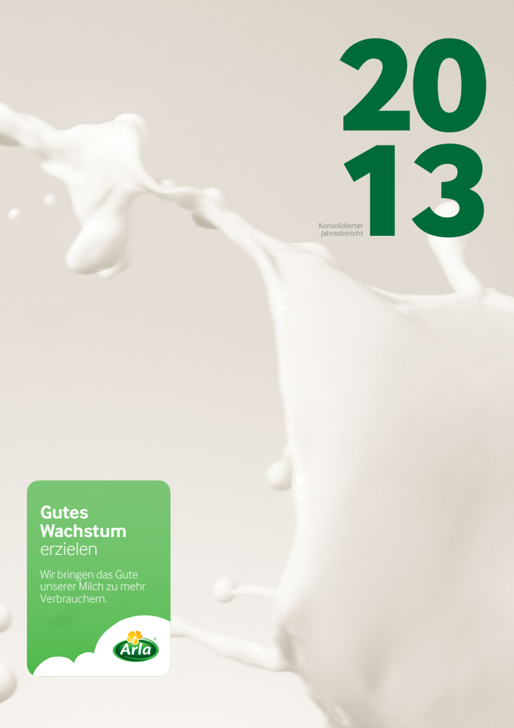 Arla Foods Geschäftsbericht 2013