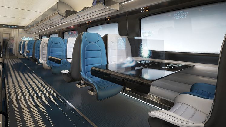 Hitachi Rail Europe debuts conceptual high speed train interiors 