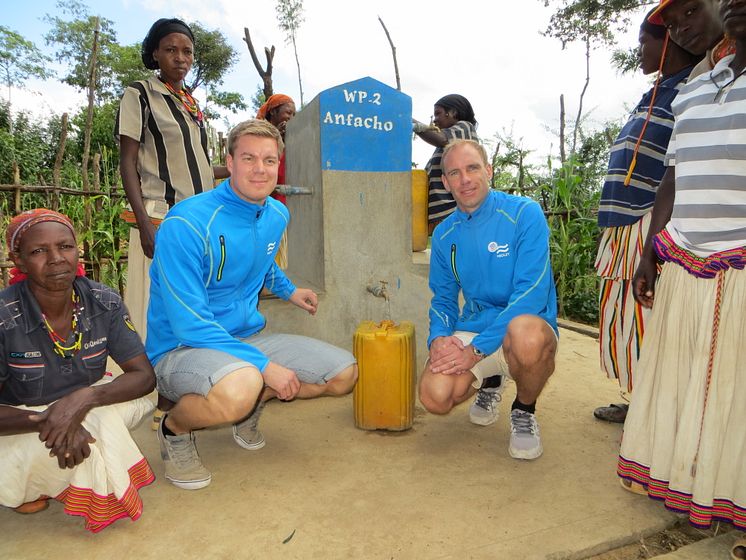 Medleys Mattias Jonsson och Hans Albrektsson besöker vattenprojekt i Etiopien