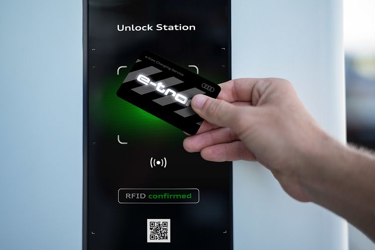 Audi e-tron Charging Service kort