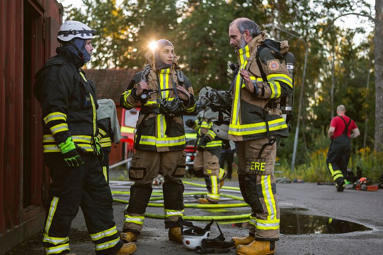 Flera brandmän