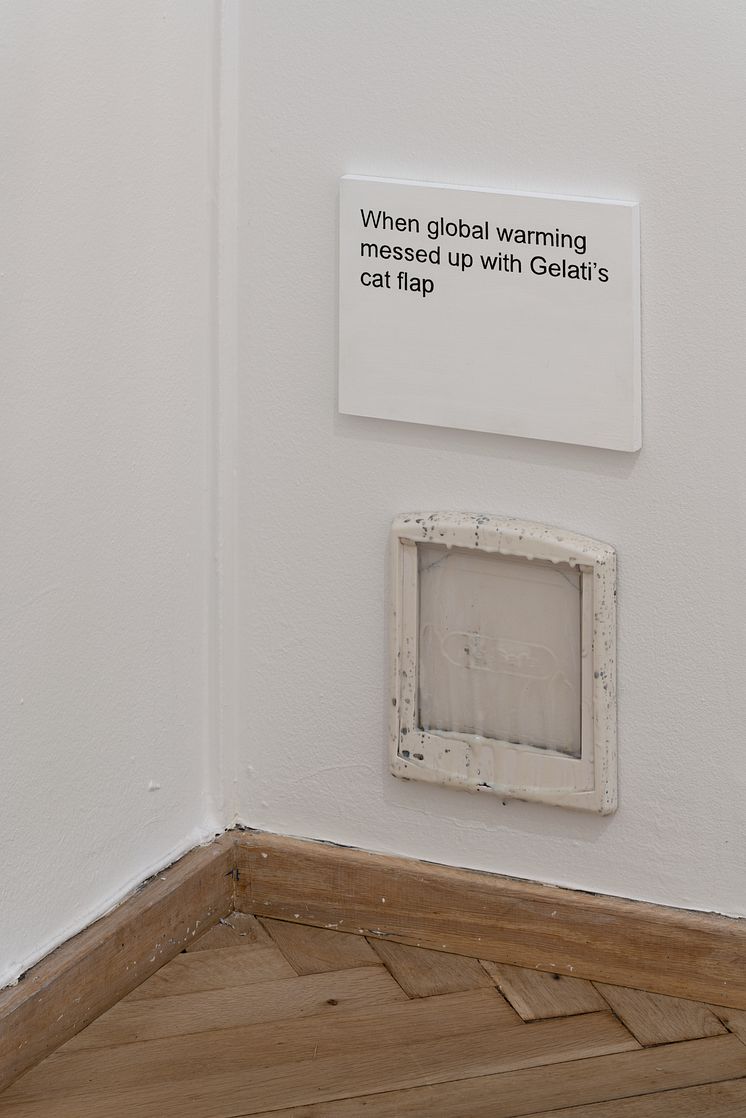 Laure Prouvost, When global warming messed with Gelati’s cat flap, 2020