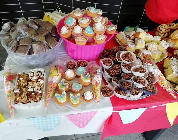 Stevenage station cake sale