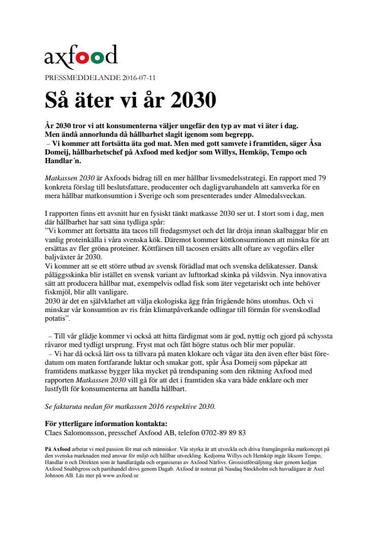 Så äter vi år 2030