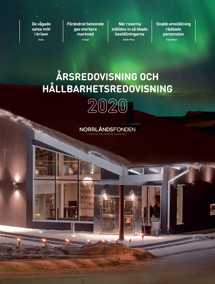 Norrlandsfondens årsredovisning och hållbarhetsredovisning 2020
