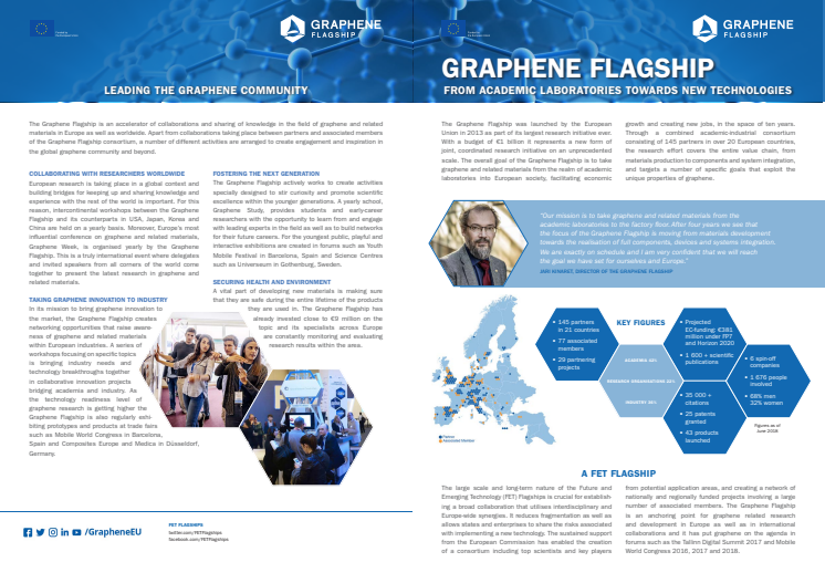 Graphene Flagship - From academic laboratories to new technologies