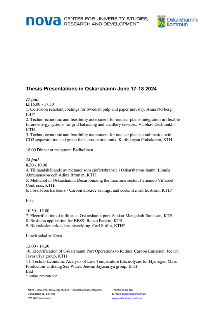 Thesis Presentations in Oskarshamn .pdf