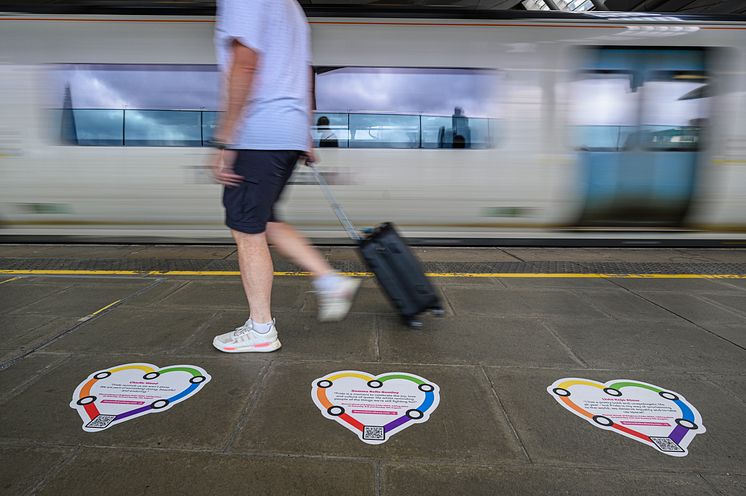 Platform prose unveiled at train stations to inspire passengers ahead of Brighton Pride
