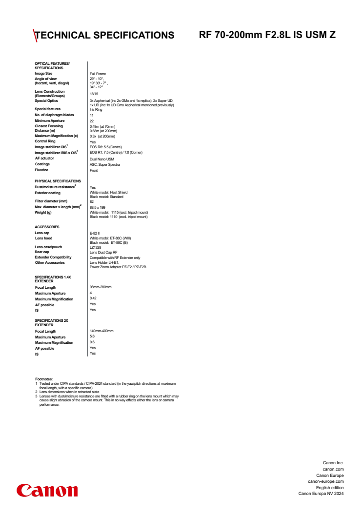 RF 70-200mm F2.8 L IS USM Z_Spec Sheet.pdf