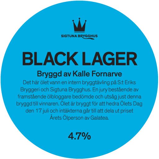 Black Lager till Ölets Dag