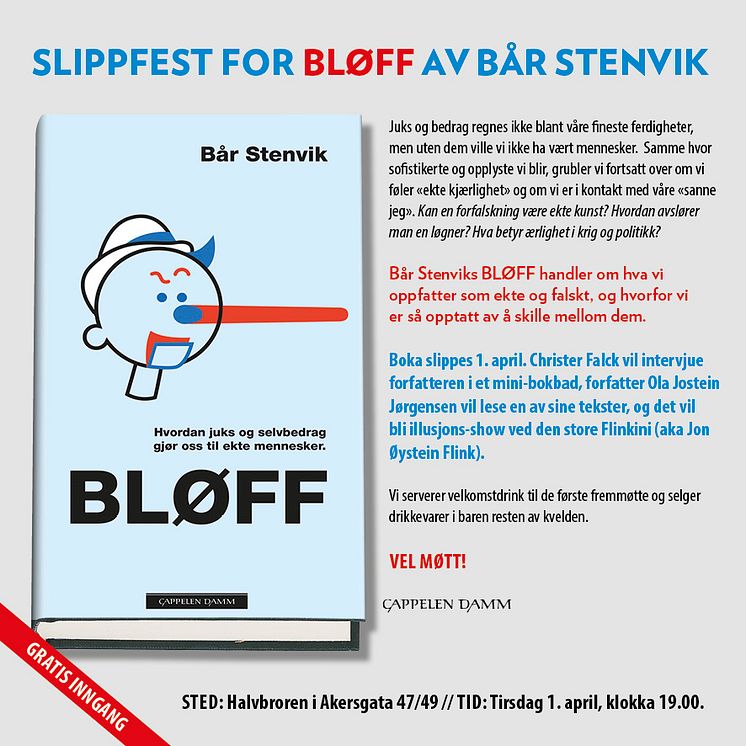 Invitasjon slippfest Bløff