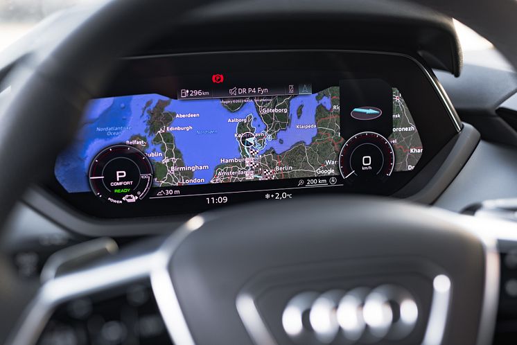 Audi virtual cockpit med navigation