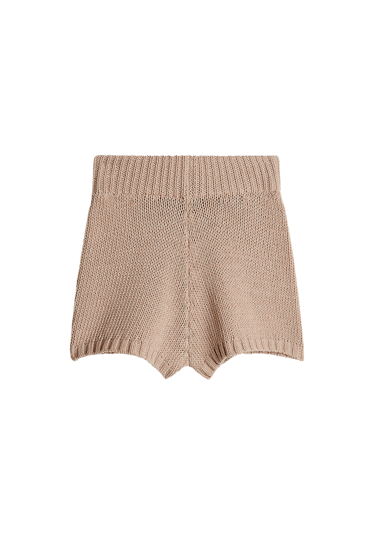 Ariel knitted shorts, Beige