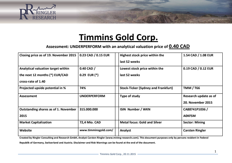 Ringler Research_Timmins Gold_English_20.11.15