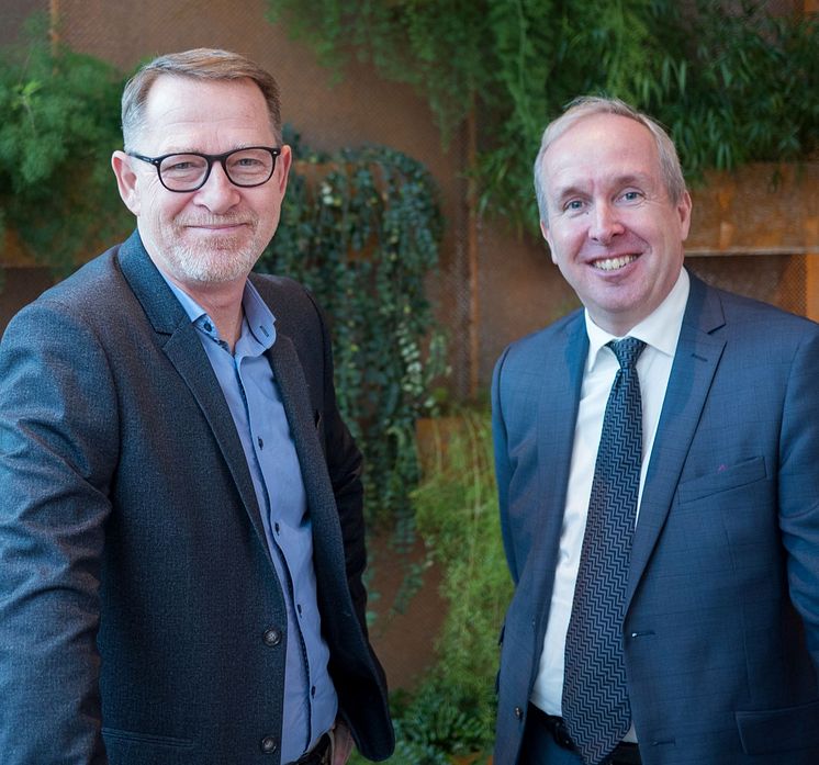 Ulf Börjel (t v) och Mats Lundqvist (t h), nya på Fujitsu