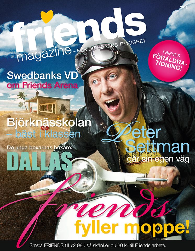 Jubileumsnummer av Friends Magazine när Friends fyller 15