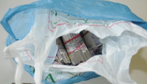 Op Incuse cash seized by HMRC in bags from Tompa
