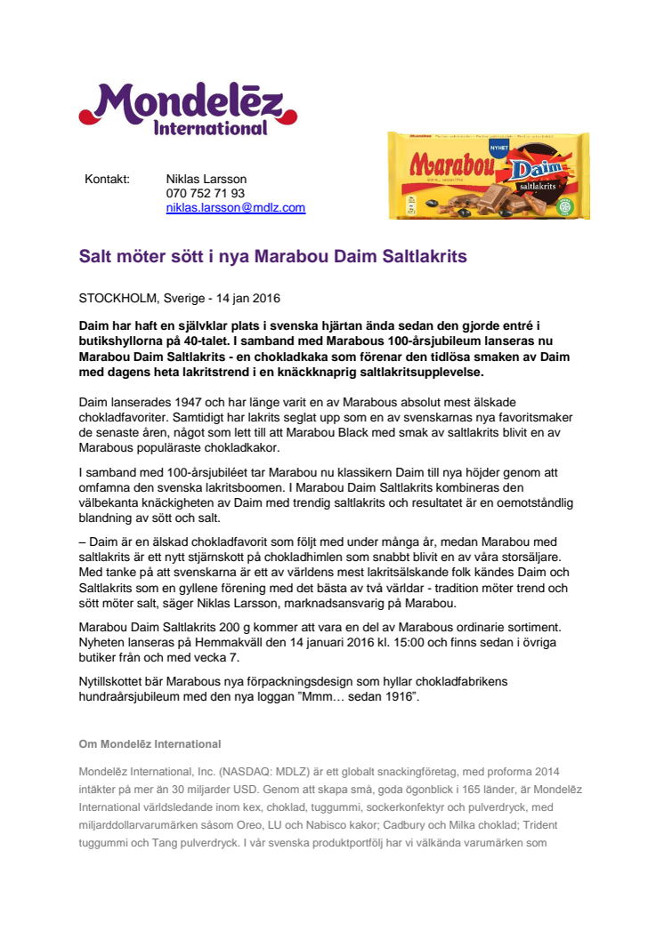 Salt möter sött i nya Marabou Daim Saltlakrits